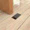 Ives Dust Proof Door Strike Installed on the Floor - US26 Finish