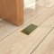 Ives Dust Proof Door Strike Installed on the Floor - US4 Finish