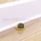 Ives R14 Dome Stop Riser for Installation with Threshold, Polished Brass (US3) Finished application
