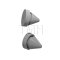 Ives SR64 Door Silencer - Metal