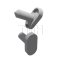 Ives SR65 Door Silencer - Wood
