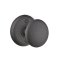 Emtek Jamestown Wrought Steel Knobset with #2 Rosette in Flat Black Steel (FBS) Finish