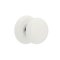 Emtek Ice White Door Knob, Porcelain, Porcelain Rosette, Polished Chrome (US26) Finish