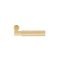 L-Square Faceted Lever in Satin Brass Finish