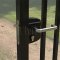 Locinox LPKQU2, Surface Mounted Anti-panic Gate Lock for Square Profile, VSZ - Keyed to differ, Application
