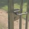 Locinox LPKQU2, Surface Mounted Anti-panic Gate Lock for Square Profile, VSZ - Keyed to differ, Application