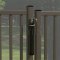 Locinox Gate Closer Rhino, Aesthetical 180° Gate Closer with Direct Connection to the Hinge, Application