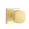 Emtek 5110 Freestone Knob with Square Rosette Satin Brass