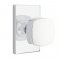 Emtek 5112 Freestone Knob with Modern Rectangular Rosette Polished Chrome