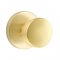 Emtek 5109 Laurent Knob with Disk Rosette Satin Brass