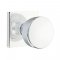 Emtek 5110 Laurent Knob with Square Rosette Polished Chrome