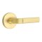 Emtek Aston Door Handle, Modern Designer Brass, Disk Rosette, Satin Brass (US4) Finish