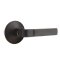 Emtek Aston Door Handle, Modern Designer Brass, Modern Rosette, Oil Rubbed Bronze (US10B) Finish