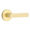 Emtek Dumont Door Handle, Modern Designer Brass, Disk Rosette, Satin Brass (US4) Finish