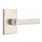 Emtek 5112 Spencer Lever with Modern Rectangular Rosette Satin Nickel