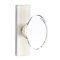 Emtek Hampton Glass Door Knob, Modern Glass Knobset, Stretto Rosette, Satin Nickel (US15) Finish