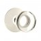Emtek 5107 Mushroom Knob with Modern Rosette Polished Nickel
