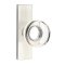 Emtek Modern Disc Glass Door Knob, Modern Glass Knobset, Stretto Rosette, Satin Nickel (US15) Finish