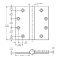 McKinney Standard Spring Hinge Ball Bearing, Full Mortised Specs