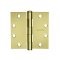 McKinney MacPro Hinge, 5 Knuckle, Standard Weight, Full Mortised Polished Brass (US3) Finished