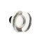 Modern Disc Crystal Knob in Oil Rubbed Bronze Finish