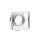 Modern Square Crystal Knob in Polished Chrome Finish