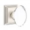Emtek 8161 Hampton Door Knob with Wilshire Rosette Satin Nickel