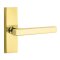 Emtek Freestone Door Handle, Modern Designer Brass, Stretto, Unlacquered Brass (US3NL) Finish