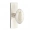 Emtek 5507 Hammered Egg Knob with Stretto Rosette Satin Nickel
