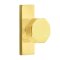 Emtek Octagon Door Knob, Modern Designer Brass, Stretto, Unlacquered Brass (US3NL) Finish