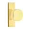Emtek Round Door Knob, Modern Classic Brass, Stretto, Unlacquered Brass (US3NL) Finish