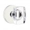 Emtek 5109 Windsor Glass Door Knob with Disk Rosette Polished Chrome