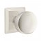Emtek 8131 Laurent Knob with Quincy Rosette Satin Nickel