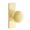 Emtek 5507 Laurent Knob with Stretto Rosette Satin Brass
