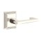 Emtek Argos Door Handle, Modern Designer Brass, Wilshire, Polished Nickel - Lifetime (US14) Finish