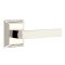 Emtek Dumont Door Handle, Modern Designer Brass, Wilshire, Polished Nickel - Lifetime (US14) Finish
