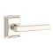 Emtek Freestone Door Handle, Modern Designer Brass, Wilshire, Polished Nickel - Lifetime (US14) Finish
