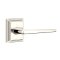 Emtek Hermes Door Handle, Modern Classic Brass, Wilshire, Polished Nickel - Lifetime (US14) Finish