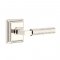 Emtek 8161 L-Square Hammered Lever with Wilshire Rosette Polished Nickel