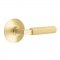 Emtek 5107 L-Square Straight Knurled Lever with Modern Rosette Satin Brass