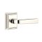Emtek Sion Door Handle, Modern Designer Brass, Wilshire, Polished Nickel - Lifetime (US14) Finish