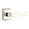 Emtek Spencer Door Handle, Modern Designer Brass, Wilshire, Polished Nickel - Lifetime (US14) Finish