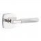 Emtek 5316 T-Bar White Marble Lever with Urban Modern Rosette Polished Chrome