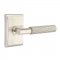 Emtek 5111 T-Bar Straight Knurled Lever with Neos Rosette Satin Nickel