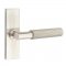 Emtek 5507 T-Bar Straight Knurled Lever with Stretto Rosette Satin Nickel