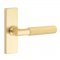 Emtek 5507 T-Bar Straight Knurled Lever with Stretto Rosette Satin Brass