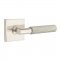 Emtek 5110 T-Bar Straight Knurled Lever with Square Rosette Satin Nickel