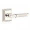 Emtek 8161 T-Bar Knurled Lever with Wilshire Rosette Polished Nickel