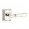 Emtek 8161 T-Bar Tribeca Lever with Wilshire Rosette Polished Nickel