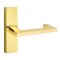 Emtek Argos Door Handle, Modern Designer Brass, Stretto, Unlacquered Brass (US3NL) Finish